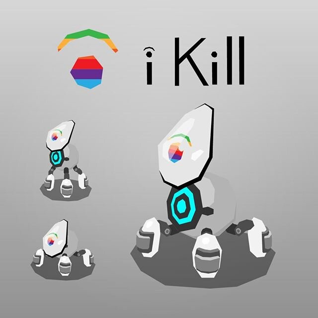 So we asked our artist to come up with a concept for a deadly little robot with a clean and smooth design. He sent us this:
#gamedev #indiedev #Concept #Gamedeveloper #Indiedeveloper #Indiedevelopment #Indiegame #2dArt#DigitalArt #Art